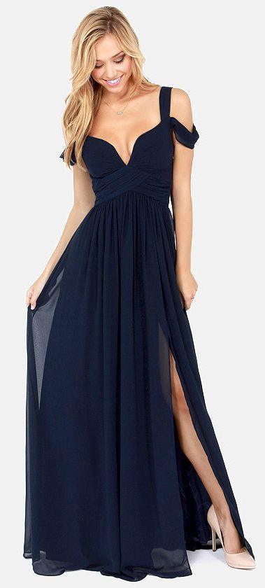 Off Shoulder Chiffon Prom Dress Graduation Party Dress