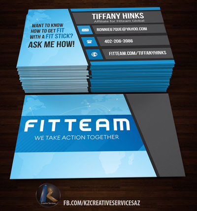 FITTEAM Business Cards style 1