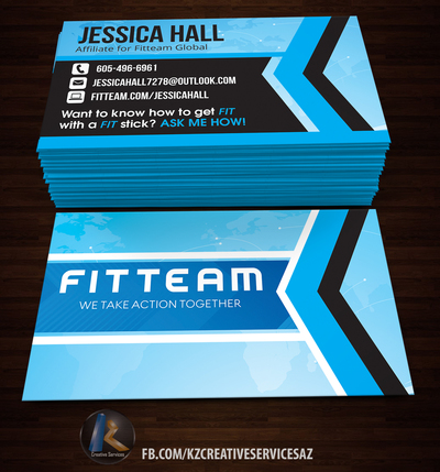 FITTEAM Business Cards style 2