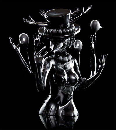 Kidrobot black - blueberry - by yury ustshinau