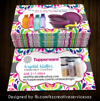 Tupperware Business Cards style 5