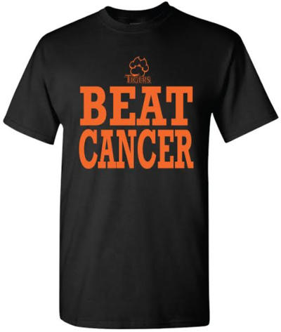 WDSM Tigers Black/Orange Beat Cancer T-Shirt