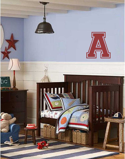 Varsity Initial Wall Decal