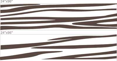 Zebra Print Large Pkg. Wall Decals