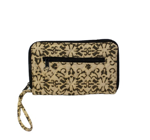 Slate Damask Wanderer's Wallet