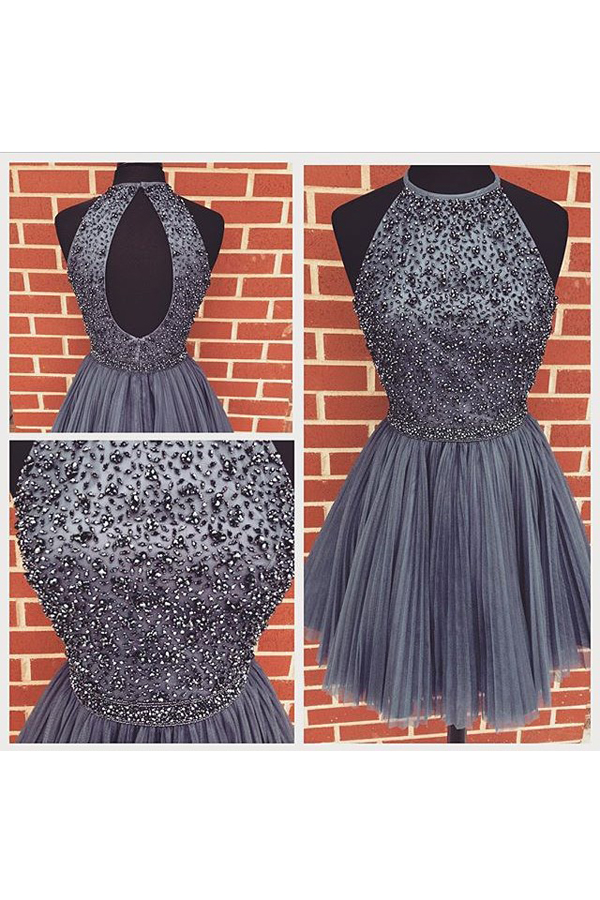 Sexy homecoming dresses, backless homecoming dresses , junior homecoming dresses, short prom dress,BD1607033