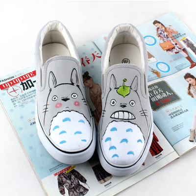 Harajuku cat canvas shoes hand-painted shoes