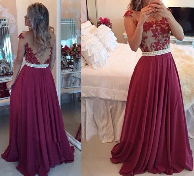 lace backless prom dresses, sexy prom dress, chiffon prom dress, 2016 prom dress, long prom dress, prom dresses online,BD1607046