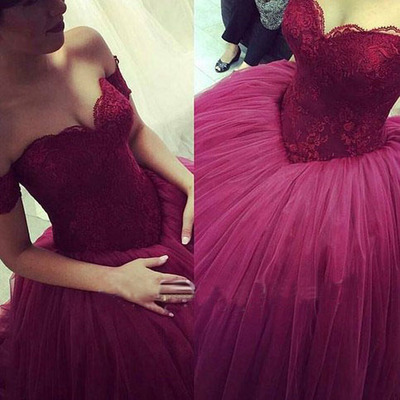 Lace prom dresses, sweet heart prom dress, tulle prom dress, elegant prom dress, cheap prom dress, charming prom dress, on sale prom dress, BD1607072
