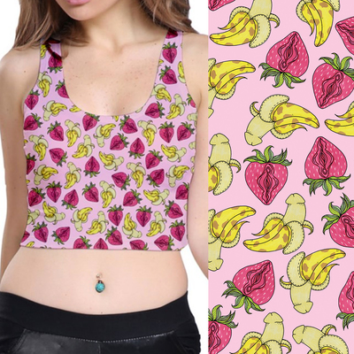 Summer fruit crop-top - Thumbnail 2