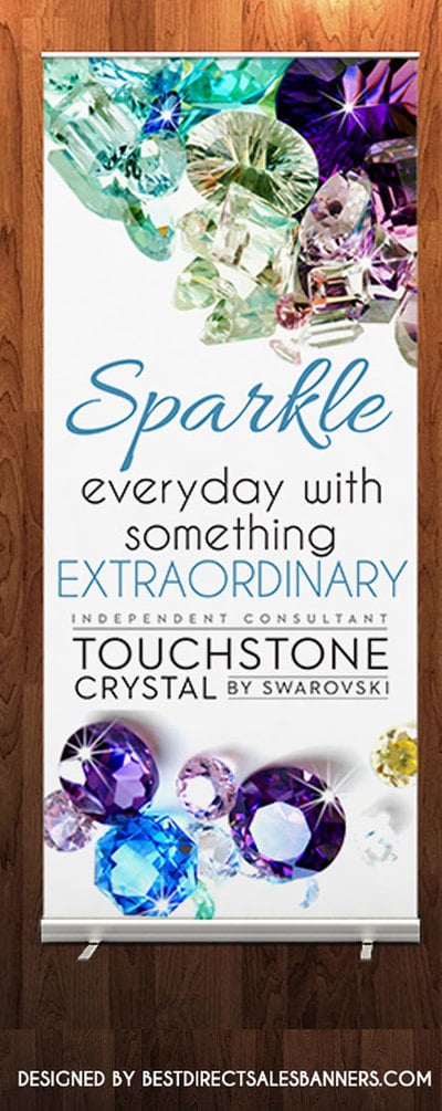 TOUCHSTONE CRYSTAL BY by Swarovski - RETRACTABLE BANNER 1
