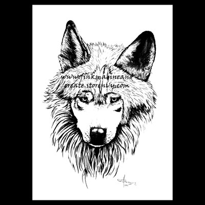 NV: Alpha Wolf Coloring Poster