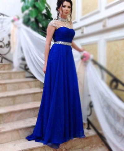 Elegant Long Prom Dresses,High Neck Prom Dresses,Cap Sleeve Prom Dresses,A-Line Prom Dresses,Backless Prom Dresses,PD39006