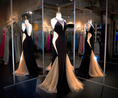 Gorgeous Prom Dresses,Backless Prom Dresses,Appliques Prom Dresses,Beading Prom Dresses,Floor-Length Evening Dresses,PD390072