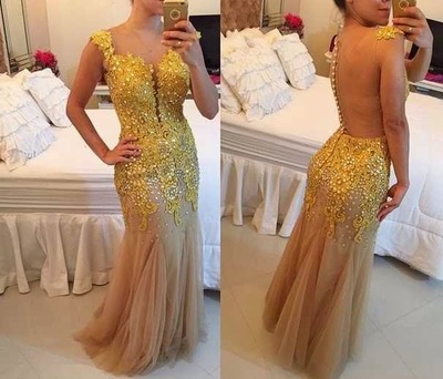 Gorgeous High Quality Prom Dresses,Charming Prom Dresses,V-Neck Prom Dresses,Appliques Prom Dresses,Sexy Prom Dresses,PD3900119