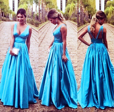 Elegant High Quality Prom Dresses,V-Neck Prom Dresses,Satin Prom Dresses,Backless Prom Dresses,PD3900121