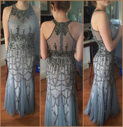 Gorgeous Prom Dresses,O-Neck Prom Dresses,Pretty Prom Dresses,Sequined Prom Dresses,Tulle Prom Dresses,PD3900138