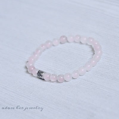 rose quartz balance bracelet