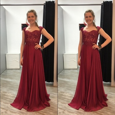 Elegant Prom Dresses,Scoop Prom Dresses,A-Line Prom Dresses,Chiffon Prom Dresses,Cap Sleeves Prom Dresses,Long Prom Dresses,PD3900362