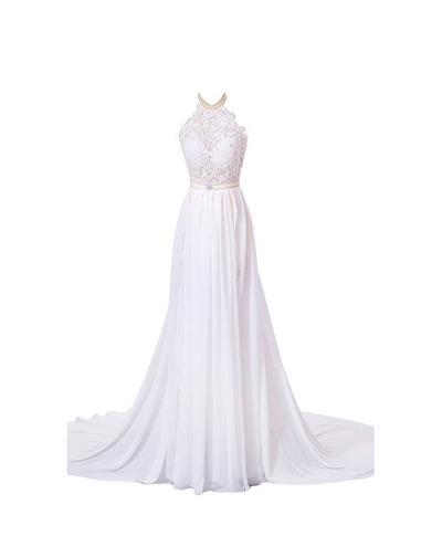 Gorgeous Crystal Lace Prom Dresses,Chiffon Prom Dresses,Formal Party Gowns,Hanging Neck Prom Dresses,Long Prom Dresses,PD3900381