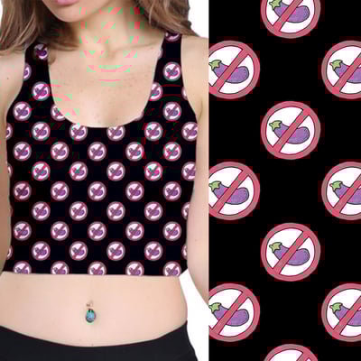 No Dick Pics Crop Top