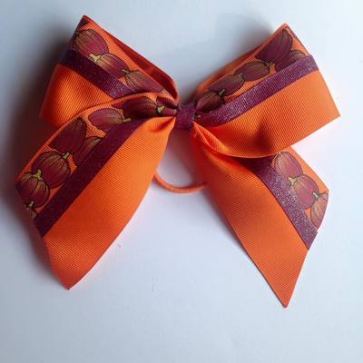 Orange with Pumpkins and Glitter Burgundy