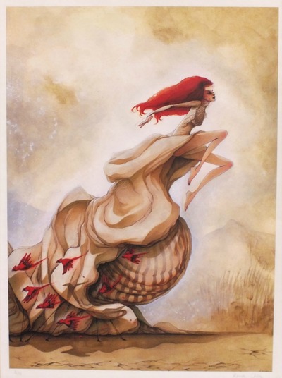 "The Flight" Limited Edition Art Print from original painting by Kmye Chan