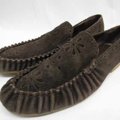 Tricot comme des garçons brown suede slip-on - Thumbnail 5