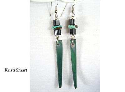 Long spike unisex pirate earrings