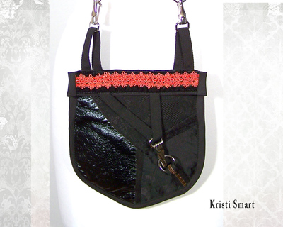 Granny is a goth little black bag cell phone case