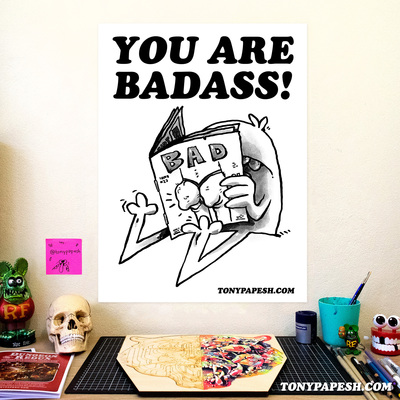 YOU ARE BADASS! (Large Print)