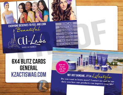Acti-Labs 4"X6" BLITZ CARDS