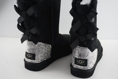 Crystal Swarovski UGG Bailey Bow Boots