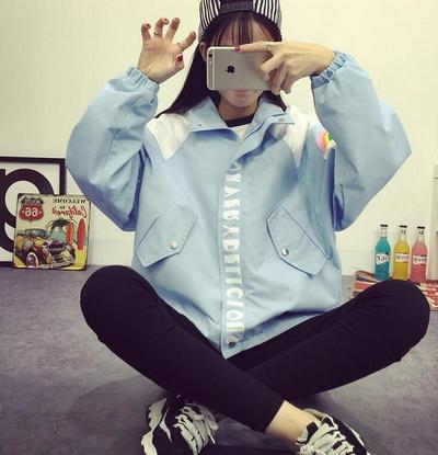 Harajuku Rainbow Smily Jacket