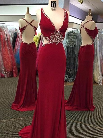 Sexy Backless Prom Dress Evening Formal Cocktail Dresses pst1338