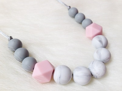 Soft Marble Teething Necklace
