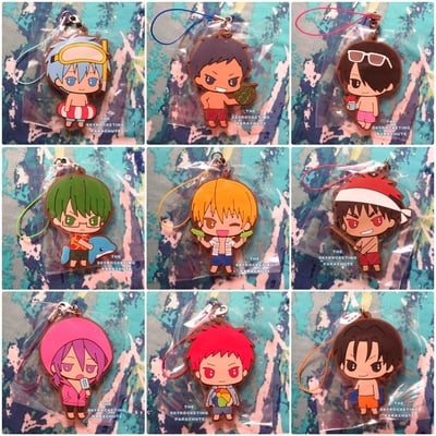 Kuroko no Basuke - Summer Rubber Strap - Tetsuya / Aomine / Midorima / Murasakibara / Akashi / Himuro / Takao / Kagami / Kise -   -
