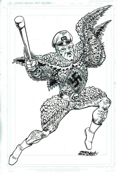 Starfish Hitler original drawing