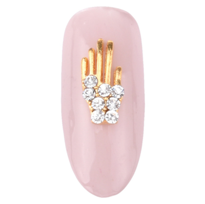 Skeleton Hand w/ Gems- Gold