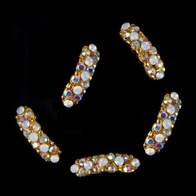 Strip with AB Gems- Gold