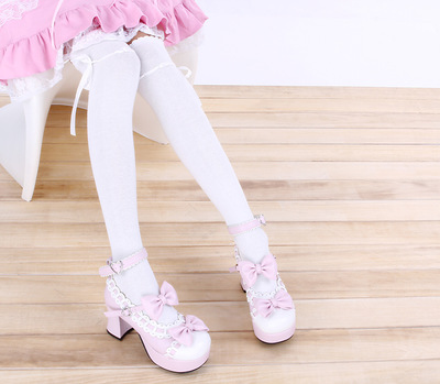 Sweet lace bowknot stockings