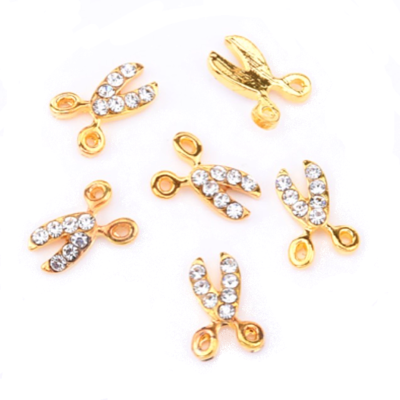 Scissors w/ Gems- Gold