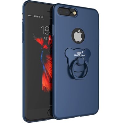 Perfect Blue iPhone X 8 7 6 Plus With Bear Shape Buckle IPS702