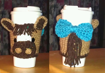 Cup Cozy- Horse Crochet Pattern