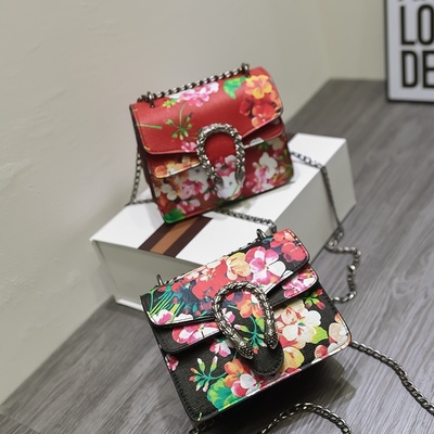 New Style Fashion handbag Pu Printing Small Snake Bag