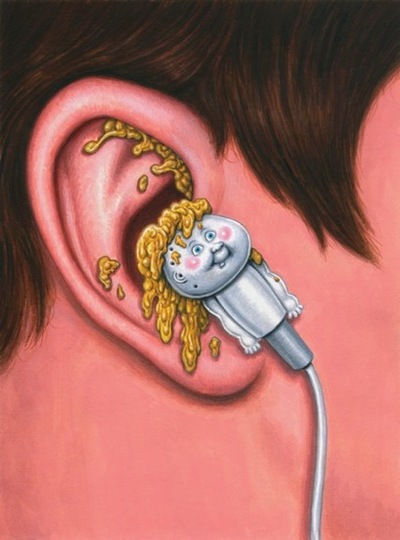 #7 Ear BUD / Waxy WESLEY Final Art - Garbage Pail Kids BNS 1