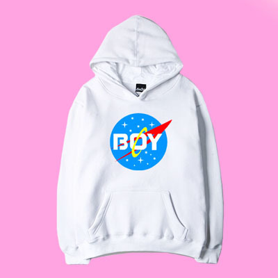 Free Shipping-PLANET BOY HOODIE ( WHITE )