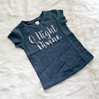 O Night Divine Heather Navy V-neck Infant & Toddler Tshirt - Thumbnail 1