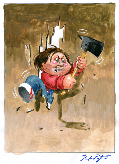 Axin' JACKSON / Here S. JOHNNY Color Rough - Horrorible Kids 2016