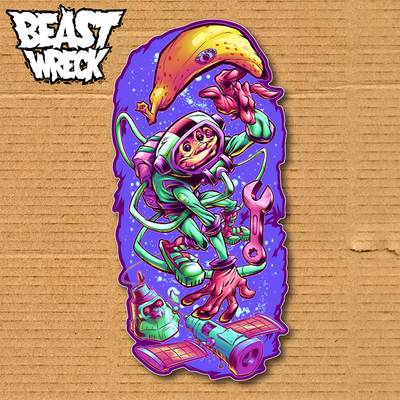 ASTRO CHIMP Vinyl Sticker